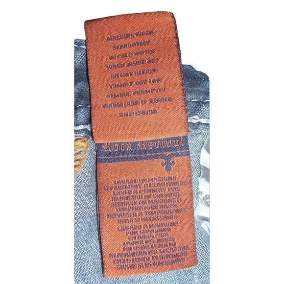 Rock Revival Sukara Straight Leg Metallic Embroidered Bling Buckle Short Length - Picture 11 of 13